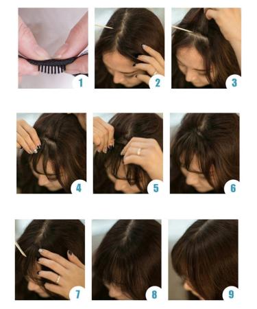 Shop Remeehi Real Hair Clip-In Extensions - Mini Air Bang Pony Hairpiece for Effortless Style - Buy Online on GoSupps.com