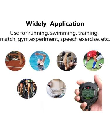 Digital Stopwatch Timer with Back Light Stop Watch 0.001second Timing|100 Lap Memory Large dispaly Alarm Clock for Coach Sports Swimming Running Marathon Competition(100LAP(Back Light)) - Buy Online on GoSupps.com