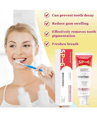 Fengyang Ultra Whitening Toothpaste SP-6 SP-6 Whitening Toothpaste whitening toothpaste toothpaste whitening toothpaste Probiotic Whitening Toothpaste - Buy Online on GoSupps.com