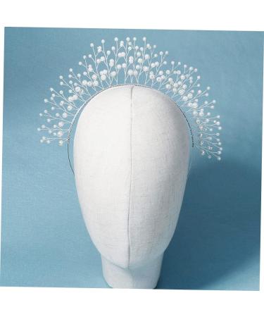 VINTORKY 1pc Pearl Headband Bling Head Bopper Victorian Pearl Accessories for Women Pearl Bopper Headband Rhinestone Barrettes for Women Bridal Tiara Birthday Decorate Bride Wedding Alloy - Buy Online on GoSupps.com