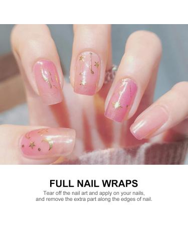 5 Sheets Nail Art Stickers Nail Polish Strips Full Nail Strips Nail Art Wraps Nail Polish Wraps Nail Wrap Stickers Calcomanias Para U as Nail Polish Decals Full Cover Purple - Buy Online on GoSupps.com