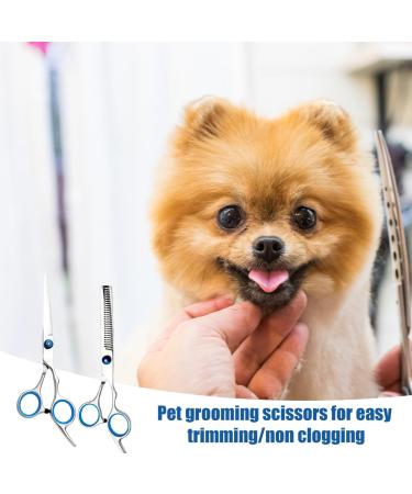Plksei 2-Piece Dog Care Scissors Set | Professional Round & Curved Scissors for Dogs Cats & Pets | International Shipping - Buy Online on GoSupps.com