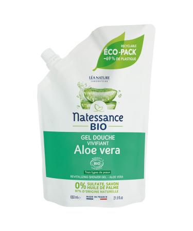Natessance Organic Revitalizing Aloe Vera Shower Gel Refill 650ml