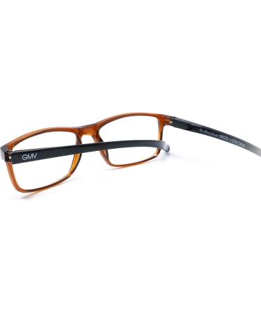 Gian Marco Venturi Unisex Verona Reading Glasses - Stylish Brown Frame Perfect Fit for Men & Women - International Shipping Available - Buy Online on GoSupps.com
