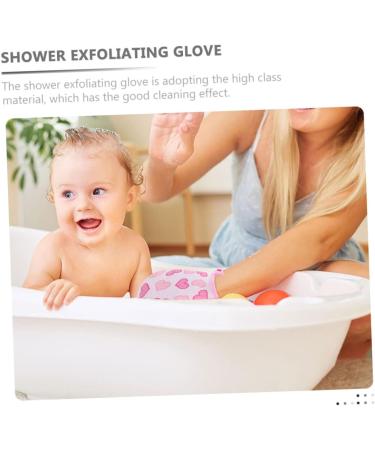 4 Pairs Kids Bath Gloves | Exfoliating Mitts for Girls | Compact Shower & Bath Skincare Tool | Baby Cotton Cleaning Towel - Buy Online on GoSupps.com