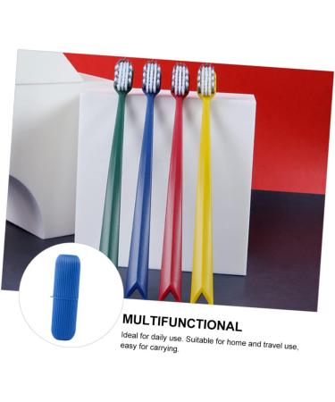 Lalafina Travel Toothbrush Covers - Portable Blue Toothbrush Holder for Kids & Adults | 8-Pack Travel Toothpaste & Toothbrush Case | Ideal for Camping & Travel - Buy Online on GoSupps.com