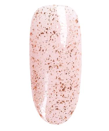 Neonail UV Top Coat Gel with Rose Gold Flakes - 7.2 ml | Long-lasting Glitter Nail Design & Polish - Buy Online on GoSupps.com