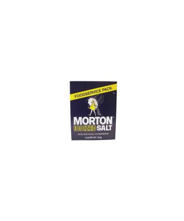 Morton Iodized Table Salt - 4lb. Box (2 Pack) 4 Pound (Pack of 2)
