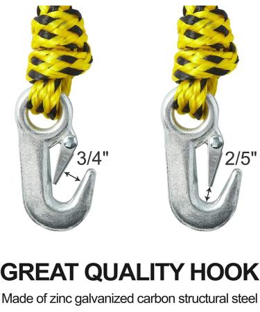 Obcursco 16ft Boat Tow Harness for 4 Rider Towable Tube Water Ski Wakeboard - Yellow/Black - Buy Online on GoSupps.com