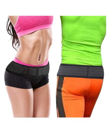 GESHAN Paskyee Sacroiliac SI Belt Hip BraceSupport for Lumbar Sacroiliac & Lower Back Pain Breathable Instability & Weak Lower Back Muscles Adjustable Belt 40