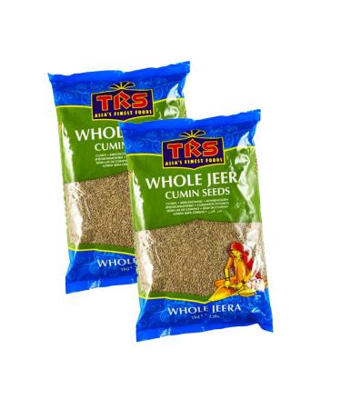 TRS Jeera Whole | 1KG |Cumin Seeds | Jeera Seed | Whole Cumin Seeds | High Fibre | High Protein | Natural | Gluten Friendly | Indian Origin (Pack of 2)