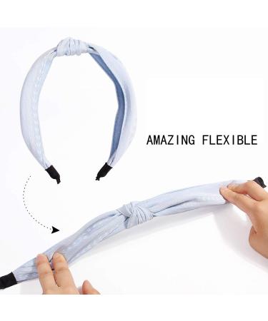 Cute Boho Hairbands for Women - Knotted Vintage Headbands for Workout, Yoga, and Running - 6pcs - Buy Online on GoSupps.com