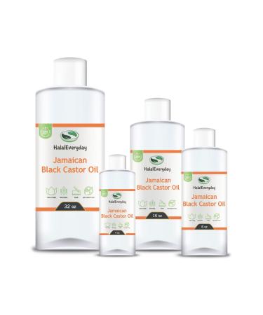 HalalEveryDay Jamaican Black Castor Oil 4 oz. | 100% Pure Natural Cold Pressed Unrefined Non-GMO Vegan | For Hair Skin Body Eyebrows Eyelash & More - Buy Online on GoSupps.com