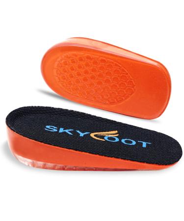 Skyfoot Orthopedic Heel Lift Inserts, Shock Absorption and Cushioning Height Increase Insoles for Achilles Tendonitis Relief, Heel Spurs, Heel Pain and Plantar Fasciitis (Large - 4/5" Thick)