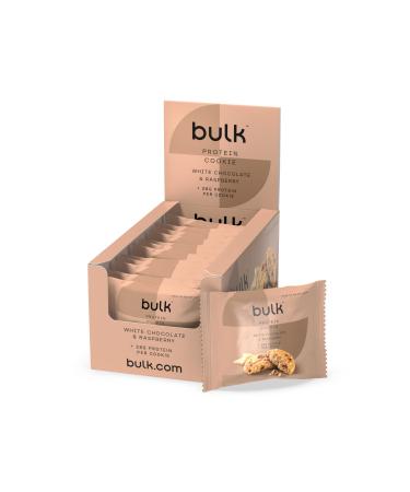 Bulk Protein Cookie Cookies White Chocolate and Raspberry 12 Pack Packaging May Vary White Chocolate & Raspberry