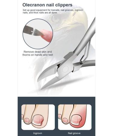 Fingernail Clipper Set 6 Pieces Or 8 Pieces of Stainless Steel Thick Nail Clippers Nail Clippers Zipper Bag Nail Clippers Set Professional Manicure Knife Trim Nail Nail Grooming Kits (Color : A) - Buy Online on GoSupps.com