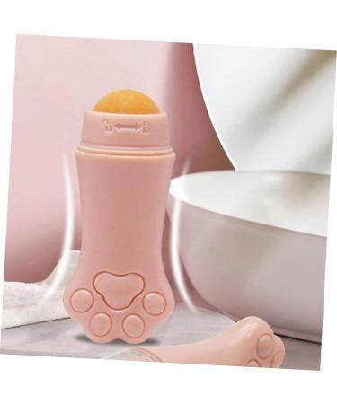 BELLIFFY 1pc Volcanic Stone Oil-absorbing Ball Facial Volcano Stone Roller for Face Volcanic Rock 7.5x3cm Pink - Buy Online on GoSupps.com