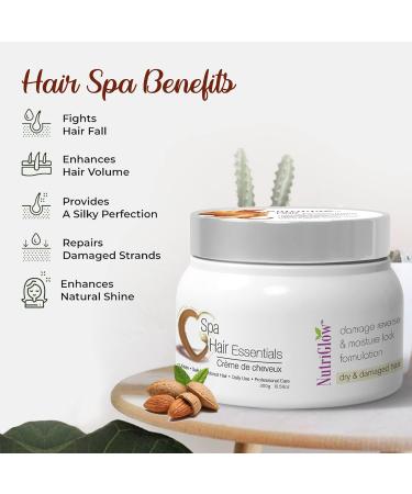 Nutri_Glow Hair Spa Cream 10.58 oz - Repair Dry & Damaged Hair Restore Moisture & Shine - Buy Online on GoSupps.com