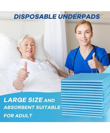Buy 60x60 cm Disposable Incontinence Pads - Waterproof & Absorbent Bed Pads for Seniors & Children - 15 Pieces - Buy Online on GoSupps.com