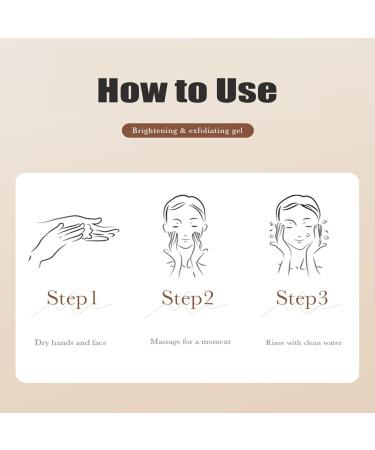 Exfoliante De Arroz Exfoliante De Arroz para El Cuerpo Exfoliante De Arroz para Aclarar La Piel Rice Plant Extract Exfoliating Gel (2Pcs) - Buy Online on GoSupps.com