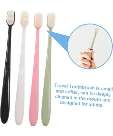 Skisuno Portable 4-Piece Soft Toothbrush Set for Kids - Foldable Travel Toothbrush Super Soft Ideal for Camping & Pregnant Women - Buy Online on GoSupps.com