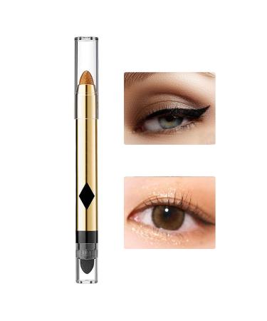 Eyeshadow | Double-Ended Pearlescent Eyeshadow Stick - Highlighter Makeup Stick Eye Shadow Stick Fine Eyeliner Tosier 04#