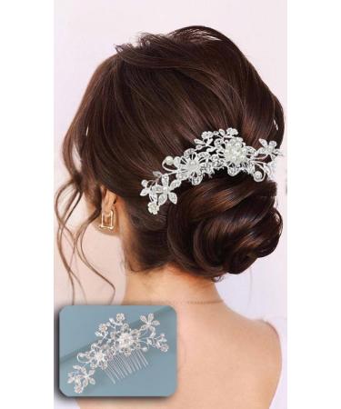 Bridal Hair Accessories bridesmaid hair accessories Pearl Wedding Hair Accessories Crystal Bridal Hair Piece Bridal Hair Accessories Fashion Retro Elegant Ladies Hair Accessories - Buy Online on GoSupps.com