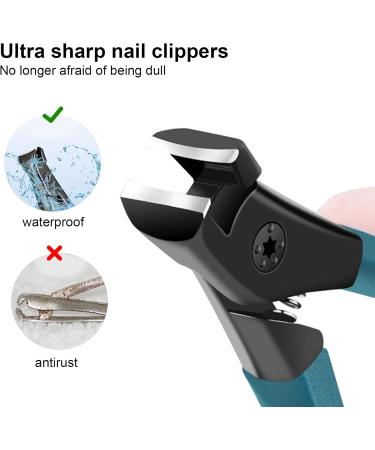 Nail Clippers with Collecting Container | Perfect for Toenails & Fingernails | Large Nail Clippers for Women Men and Seniors - Green with Storage Bag - Buy Online on GoSupps.com