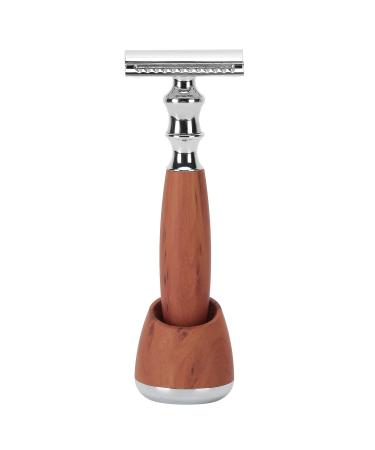 Eco-Friendly Safety Razor with Wooden Handle | Zero Waste Classic Double Edge Razor for Men | Sustainable Shaving Solution - Buy Online on GoSupps.com