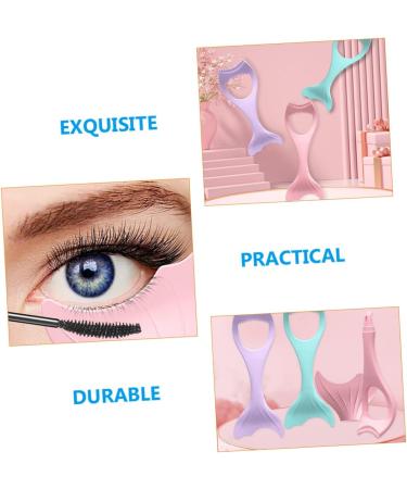 BIUDECO Makeup Gadgets Mascara Brush Silicone Molds for Candles Eyeliner Applicator Tool Eyeliner Aid Eyelash Comb Make up 15X5.7CM Pink - Buy Online on GoSupps.com