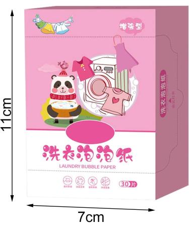 Laundry Sheets 30Loads Fragrance Free Quick Dissolving Compact Size Laundry Paper Pink 1 Pack 1 Pack Pink - Buy Online on GoSupps.com