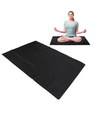 Horoper Ultra-Roße Earthmatt grounded grounded PU leather mat with 16.4 feet long cable for anxiety improvement in health and relaxation-black