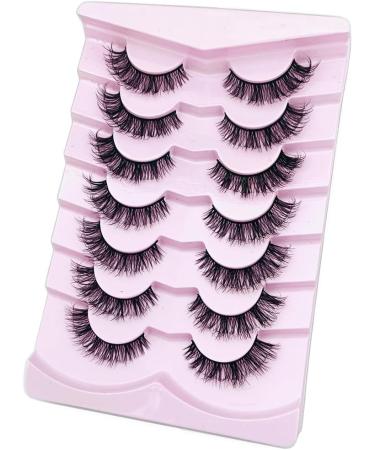 Natural Lashes Natural Eyelashes Short Eyelashes Natural Look False Eyelashes Wispy Eye Lashes 14-17mm Small Lashes Fake Lashes(G06) - Buy Online on GoSupps.com