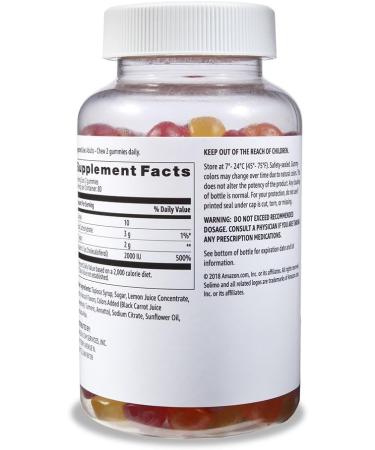 Amazon Basics Vitamin B12 3000 mcg Gummies (2 Packs of 100) 2 per Serving and Amazon Basics Vitamin D3 2000 IU Gummies Orange Lemon & Strawberry 160 Count (2 per Serving) (Previously Solimo) - Buy Online on GoSupps.com