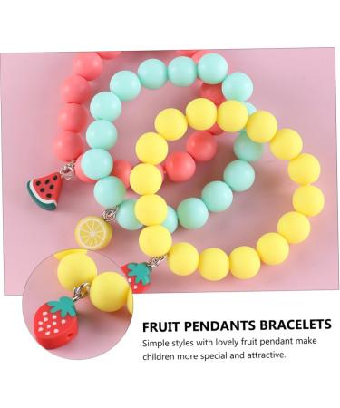 Gadpiparty Kid Gifts 3pcs Children's Bracelet Toddler Bracelets Jewelry Beads Stretchy Bracelets Stretch Bracelets Toddler Suits Kit Kid Suit Soft Ceramic Frosted Beads Accessories - Buy Online on GoSupps.com