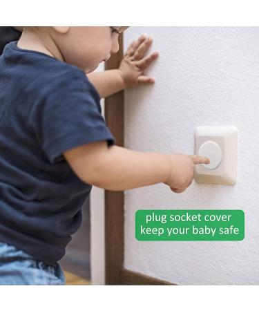 AONAT 8 Pieces Plug Socket Covers White Plug Socket Covers UK for Unused Electrical Outlets Plug Socket Protectors Child Proof Electrical Protectors for Child Baby Home and School - Buy Online on GoSupps.com