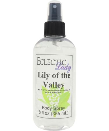 Lily Of The Valley Body Spray 8 ounces Body Mist for Women with Clean Light & Gentle Fragrance Long Lasting Perfume with Comforting Scent for Men & Women Cologne with Soft Subtle Aroma For Daily 8 Fluid Ounces