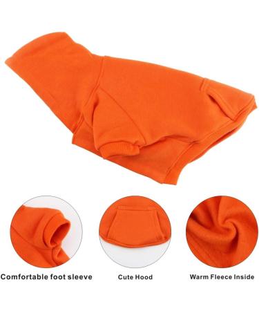 Buy Idepet Dog Sweaters - Warm Pullover for Small Dogs & Cats | Orange | Ideal for Chihuahuas & Teddy Poodles - Buy Online on GoSupps.com