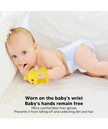 Bite Ring Toys - Silicone Sweet Chick Shape Pacifiers with Biting Stems for Babies (Lemon Yellow) | Soothing Day & Night Solution - Buy Online on GoSupps.com