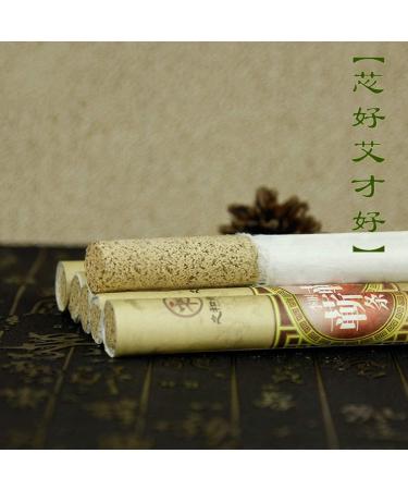 Zhongjiuyuan Big Brass Moxa Rader - 10 Pieces Moxa Sticks for Meridian Massage & Chinese Medicine Therapy | Health Care for All Ages - Buy Online on GoSupps.com