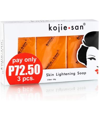 Kojie san soap 3 x 65 gram (3 SOAP) 100% authentic Coconut Fresh Orange 65 g (Pack of 3) - Buy Online on GoSupps.com