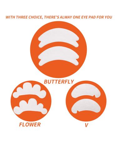 100 Pairs Natural V Shape Under Eye Gel Pads for Lash Extensions - Alikiz Butterfly Style - Buy Online on GoSupps.com