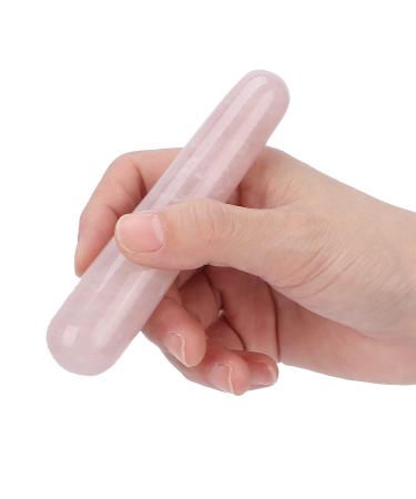 Jade Stone Massage Stick Natural Rose Quartz Gua Sha Scraping Massage Tool for Face Shoulder Leg Abdomen Back