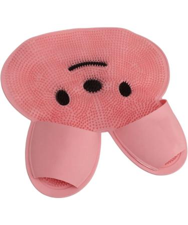 Shower Foot Cleaner Pad - Non-Slip Foot Scrubber Mat for Dead Skin Removal & Fatigue Relief - PINK - International Shipping Available - Buy Online on GoSupps.com