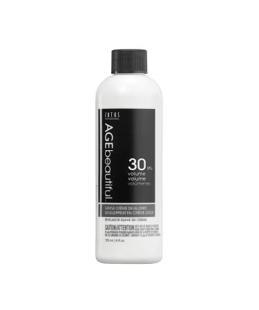 AGEbeautiful Gentle Creme Hair Developers | For Professional Salon Coloring | Long Lasting Color | Gray Coverage Hair Developer 30 Volume 4 Fl Oz (Pack of 1)