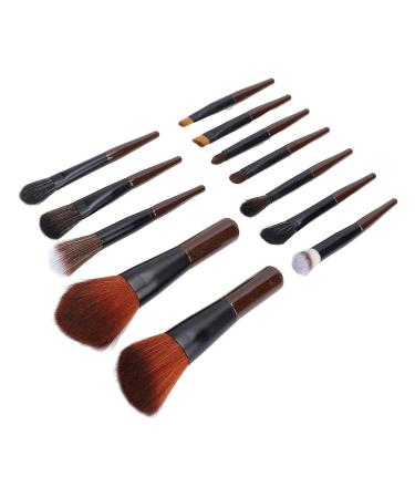 Travel Makeup Brush Set - 12PCS Synthetic Fibre Brushes for Blending Highlighting & Contouring | Compact & Portable  - Buy Online on GoSupps.com