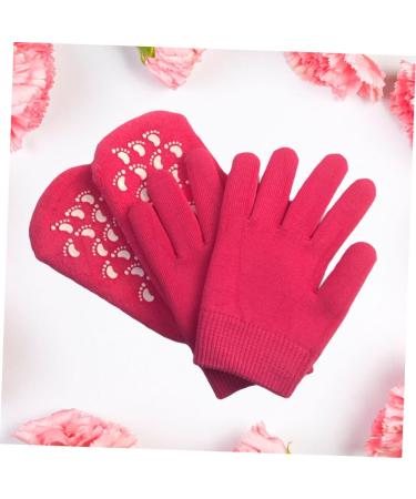 DRESSOOS Spa Gel Socks Heel Hydrating Gloves Foot Moisturizing Socks Feet Mini Wet Bag Moisture Socks Spa Gel Gloves Cracked Ear Piercing Kit Moisturizing Toe Socks Non-Slip Silicone Socks 19.00X12.50X0.50CM - Buy Online on GoSupps.com