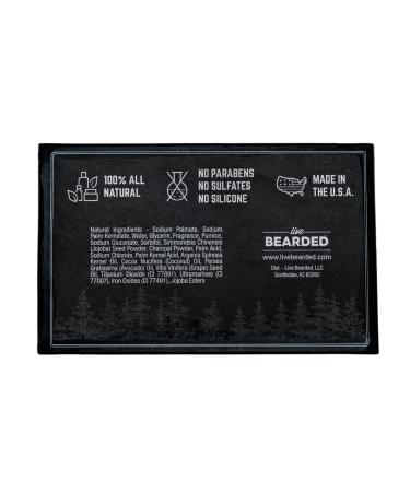 Live Bearded Executive Bar Soap 3-Pack - All-Natural Men's Soap with Bamboo Charcoal and Essential Oils - 5 oz. Bars - Exfoliating and Moisturizing Formula - Buy Online on GoSupps.com
