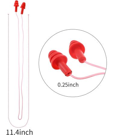 Honoson Tree Shape Silicone Waterproof Earplugs - Reusable Cord-Bound Earplugs for Sleeping & Swimming (8 Pieces Color Set 1) - International Shipping Available - Buy Online on GoSupps.com