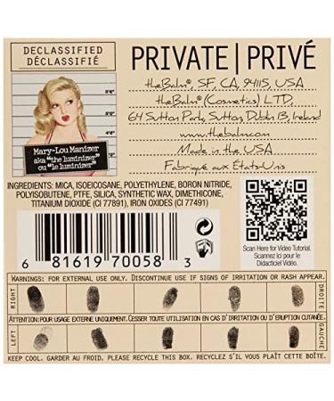 theBalm Mary-Lou Manizer Travel-Size Highlighter 0.32oz - Pack of 1 - Buy Online on GoSupps.com